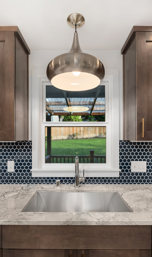 Kitchen Remodel Sink with Custom Window Installation Kitchen Remodel Sink with Custom Window Installation