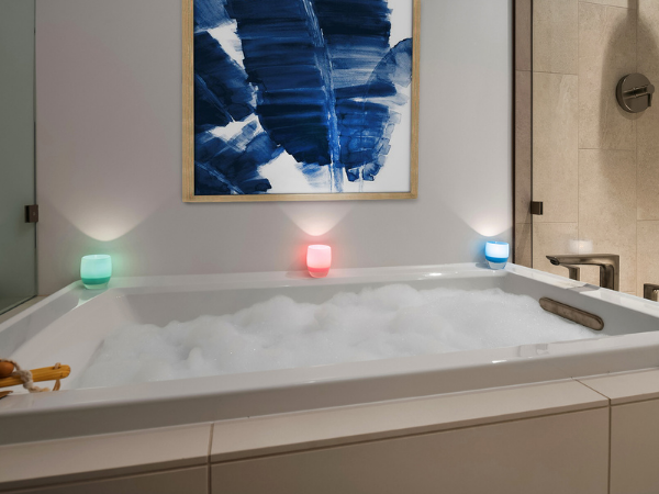 Luxury Master Bathtub with Special Lights and Bubble
