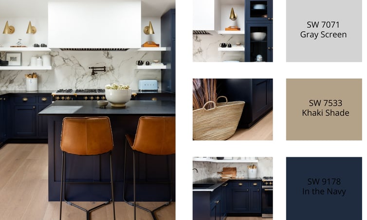 Minimalist Style Interior Design Color Swatches Trends Photo Collage (4)