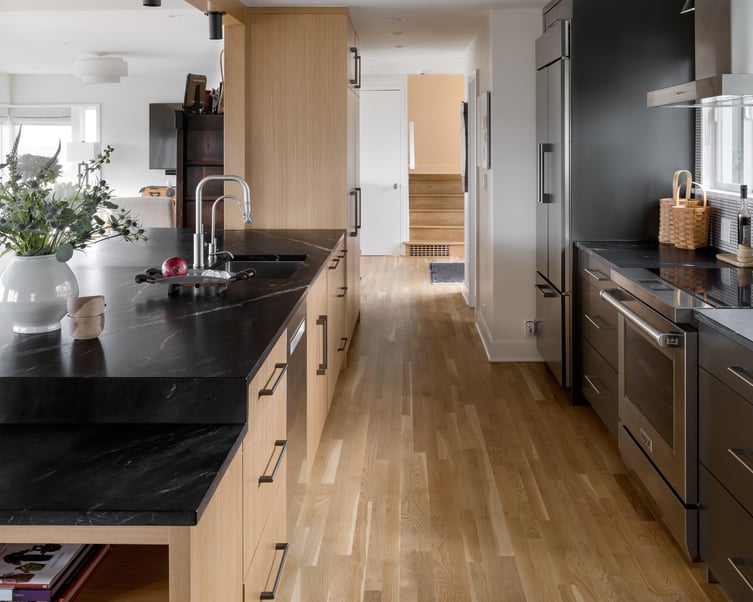 kitchen island entertaining space