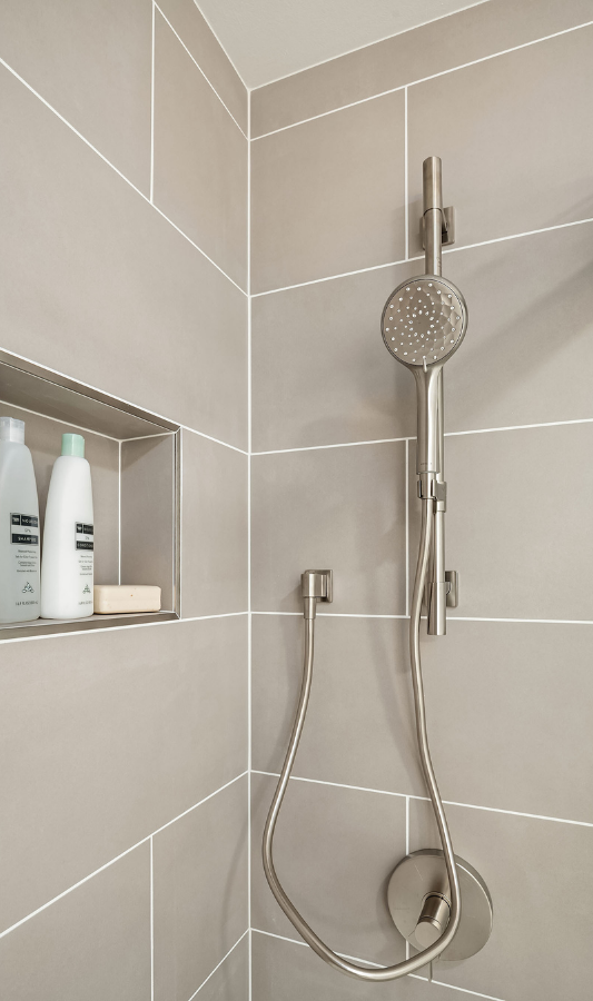 Custom Shower Head in Seattle Bathroom Remodel Custom Shower Head in Seattle Bathroom Remodel